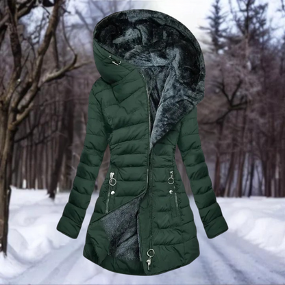 Women's Plush Coat Soft Elegant Black