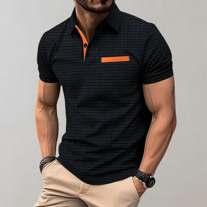 Men's Slim Fit Polo Shirt Comfortable Cotton - Fashinoza