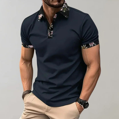 Men's Short Sleeve Polo Shirt Classic Fit - Fashinoza