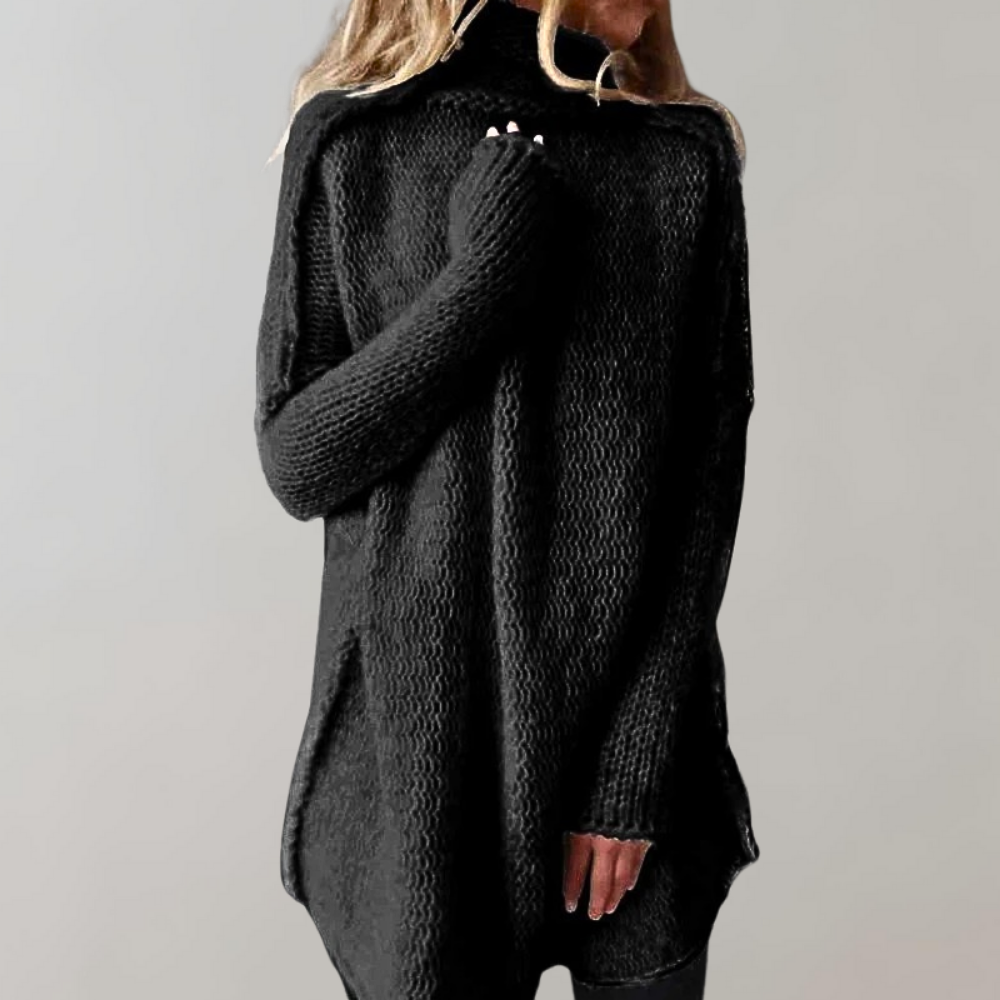 Blair | Women’s Winter Turtleneck Long Casual Knit Sweater