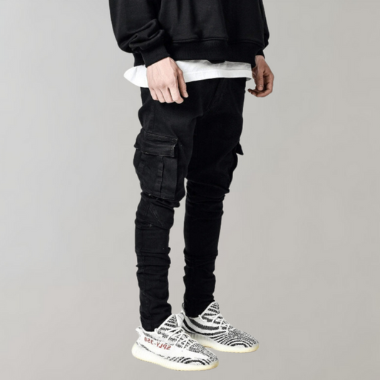 Men's Cargo Pants Cotton Relaxed Fit - Fashinoza