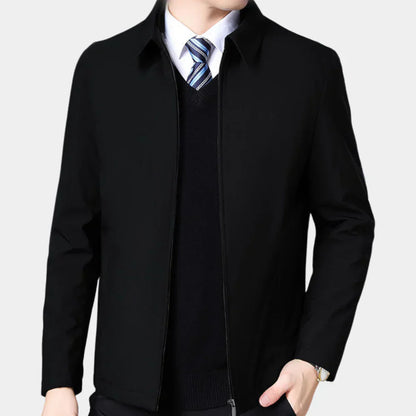 Men's Fall Zipper Jacket Classic Collar - Fashinoza