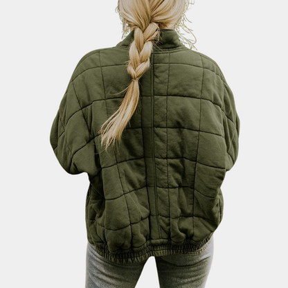 Hannah | Women's Quilted Zip Up Casual Jacket