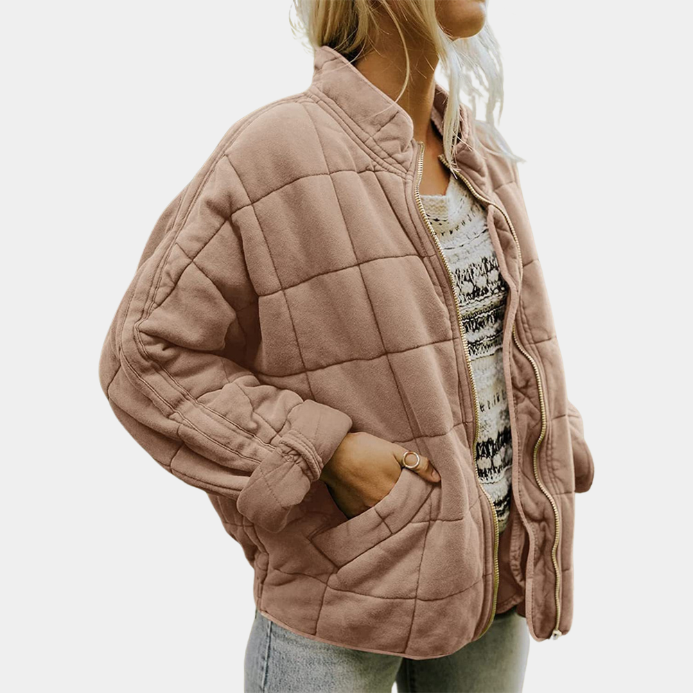 Hannah | Women's Quilted Zip Up Casual Jacket
