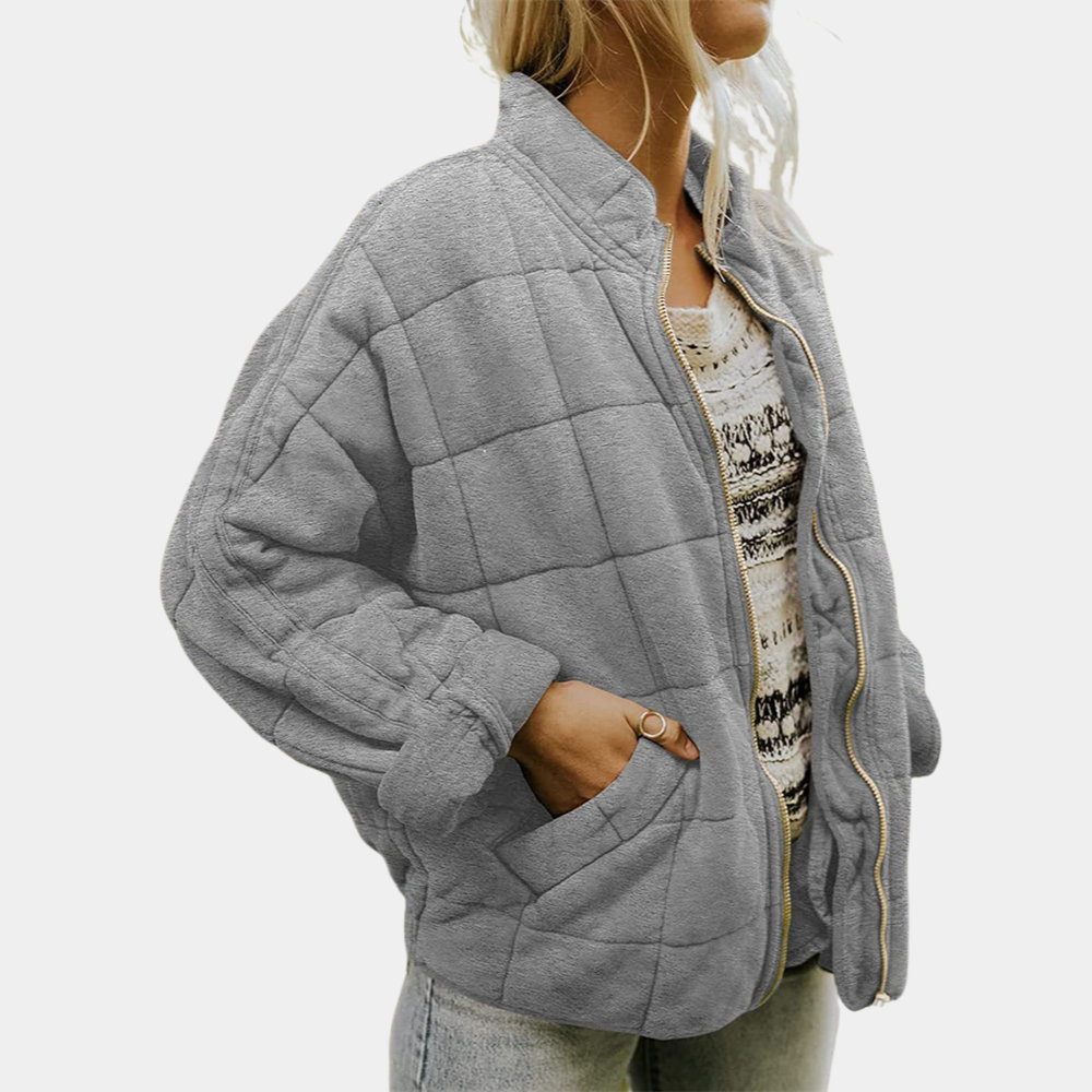 Hannah | Women's Quilted Zip Up Casual Jacket