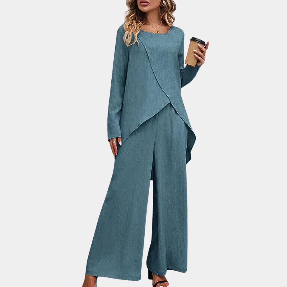Women's 2-Piece Pantsuit Set - Fashinoza