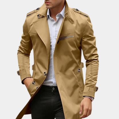 Frank | Men Summer Long Trench Coat