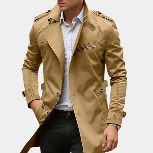 Frank | Men Summer Long Trench Coat
