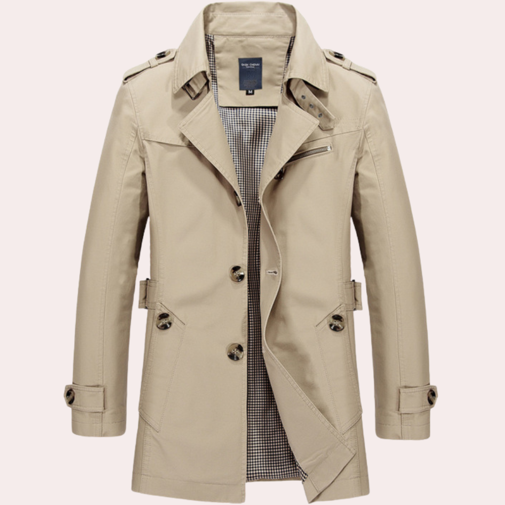 Frank | Men Summer Long Trench Coat