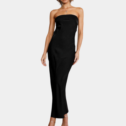 Elegant Strapless Long Evening Dress