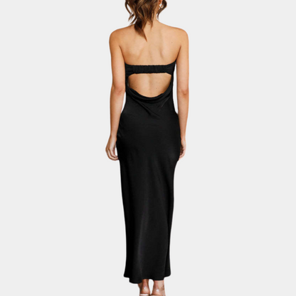 Elegant Strapless Long Evening Dress