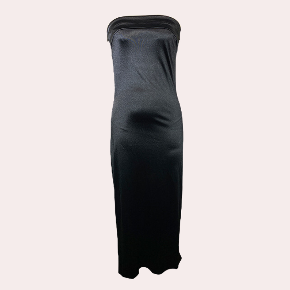 Elegant Strapless Long Evening Dress