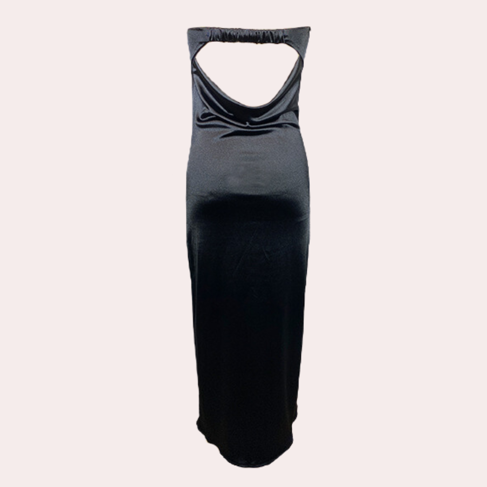 Elegant Strapless Long Evening Dress