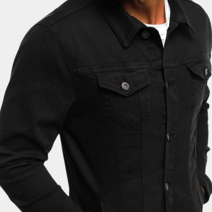 Men's Casual Denim Jacket Timeless Blue