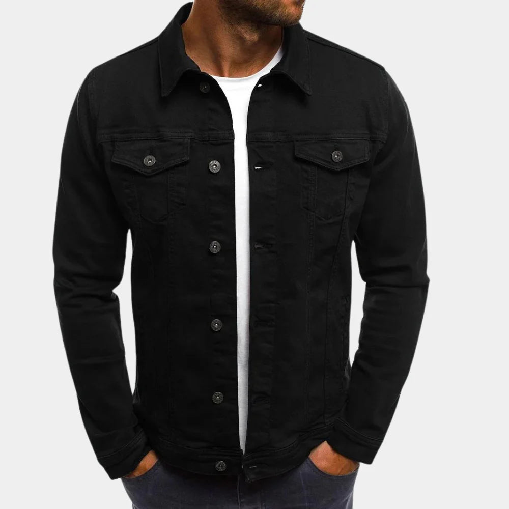 Men's Casual Denim Jacket Timeless Blue