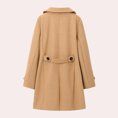 Men's Wool Coat Elegant Formal Black