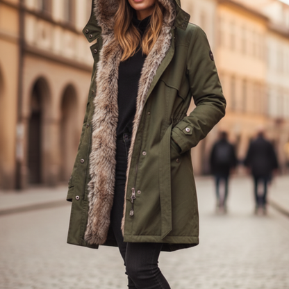 Women's Hooded Winter Parka Coat