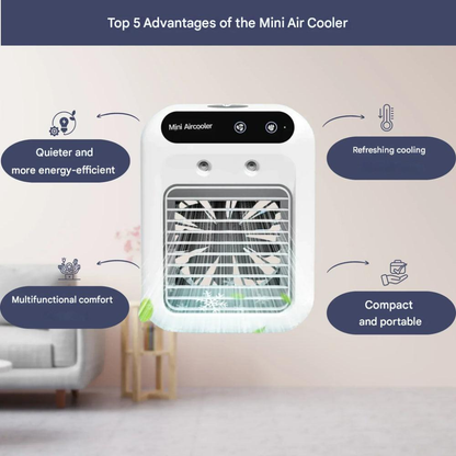 Portable Air Cooler And Essential Oil Diffuser - Fashinoza