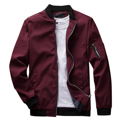 Men's Lightweight Zip-Up Jacket Practical Pocket