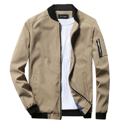 Men's Lightweight Zip-Up Jacket Practical Pocket