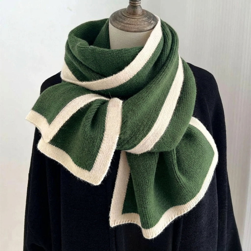 Women's Oversized Striped Scarf Cozy - 
Fashinoza