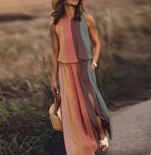 Women's Graphic Print Maxi Dress Summer