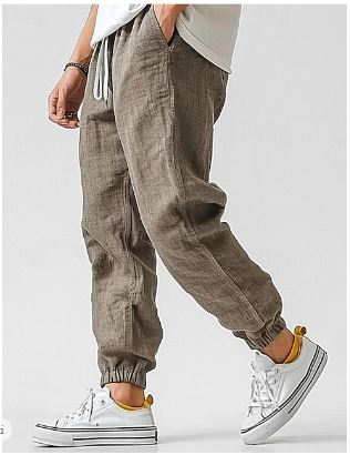 Men's Jogger Pants Elastic Drawstring - Fashinoza