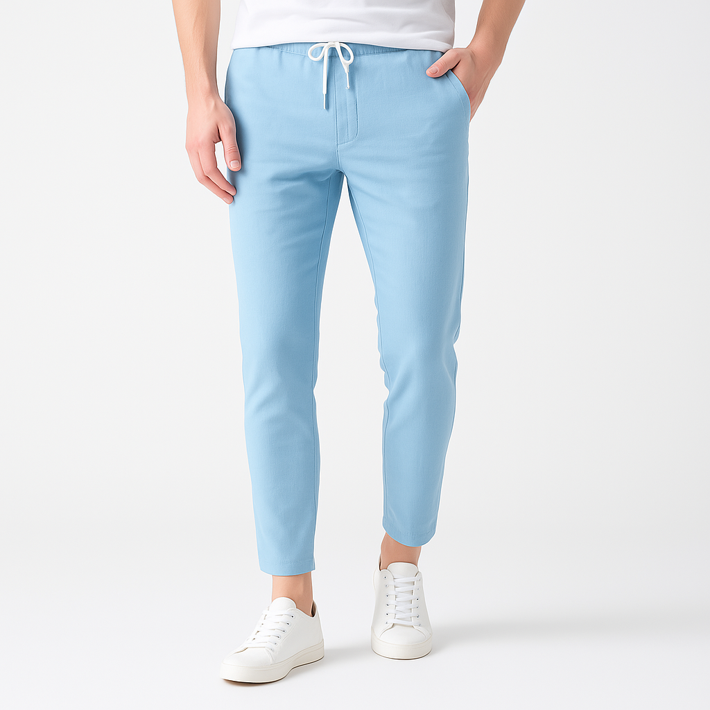 Cotton Linen Trousers - 
Fashinoza