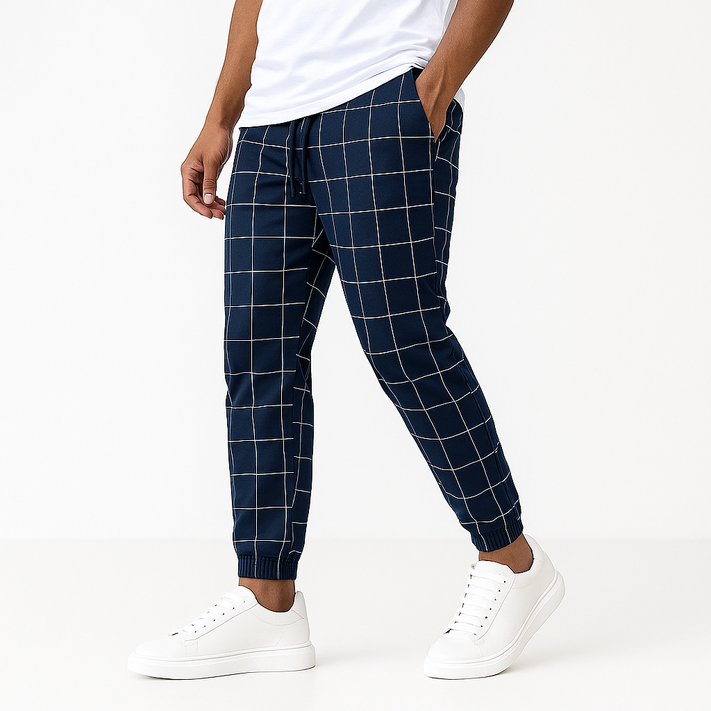 Urban Men's Gridline Pants - 
Fashinoza