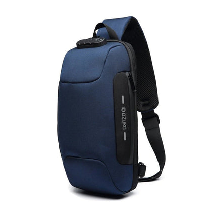Secure Tech Crossbody Bag Travel USB Port Hidden Pockets