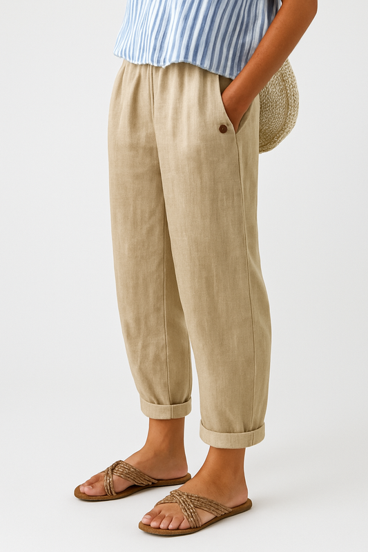 Women's Stylish Pants Side Pockets - Fashinoza