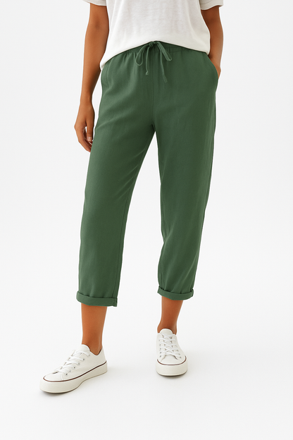Linen Blend Weekender Pants Breathable