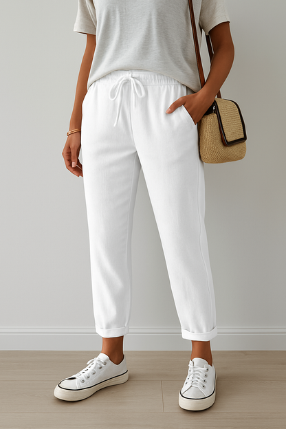 Linen Blend Weekender Pants Breathable