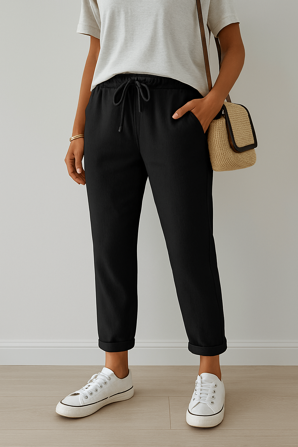 Linen Pants Breathable Casual Beige