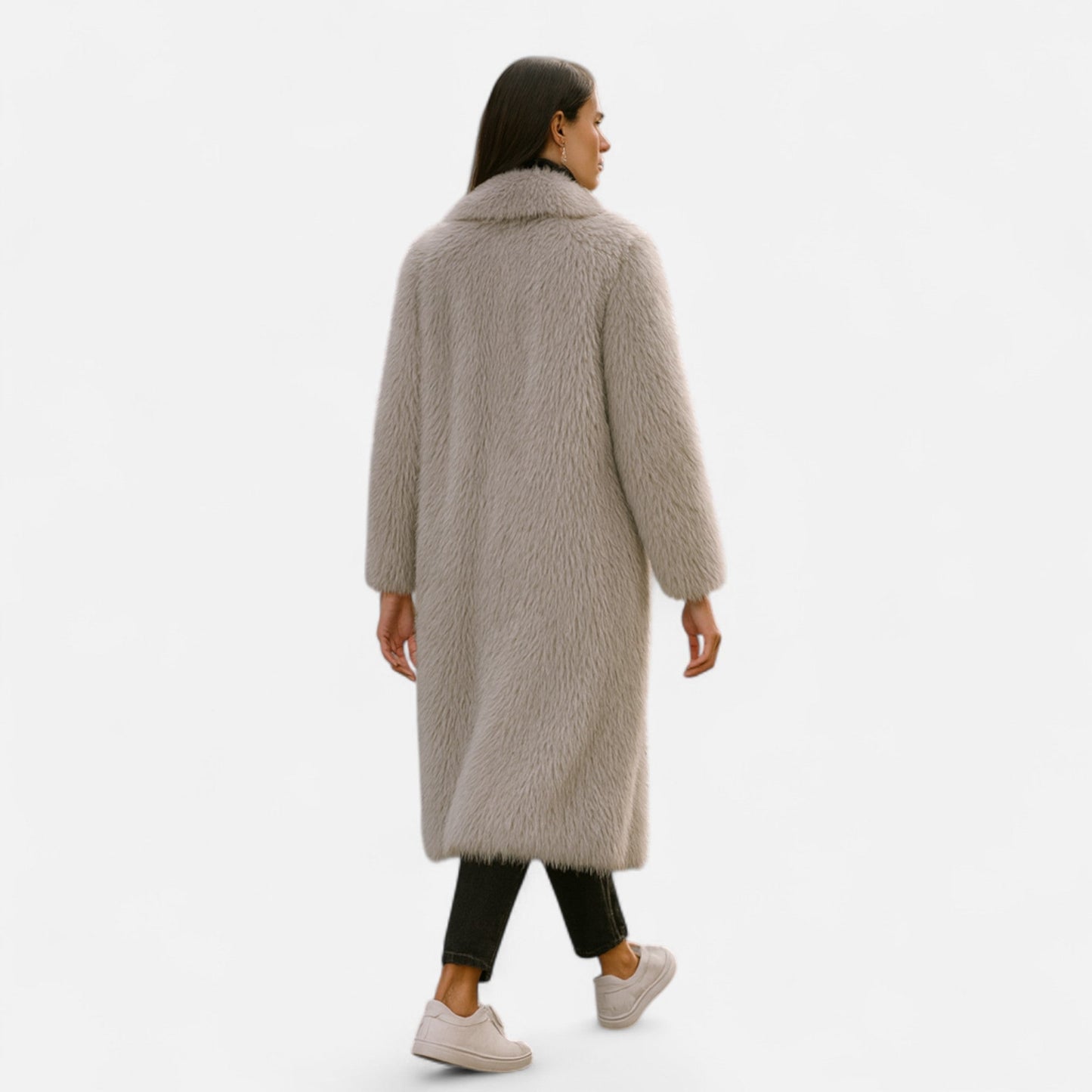 Caroline| Women's Cozy Long Fur Coat for Winter