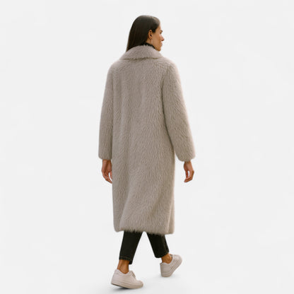 Caroline| Women's Cozy Long Fur Coat for Winter