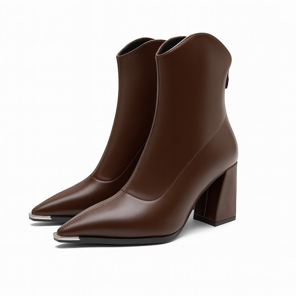 Beatrice | Women’s Spring Pointed Toe Block Boots