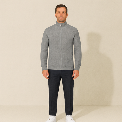 Men's Merino Wool Cardigan Sweater
