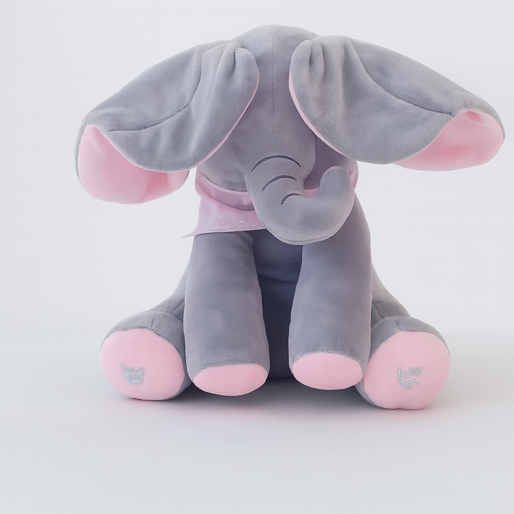 Elephant Plush Toy Peek A Boo Design