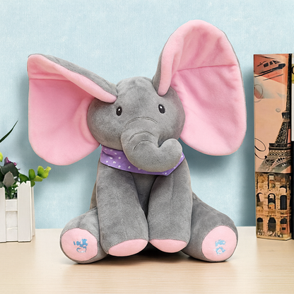 Elephant Plush Toy Peek A Boo Design