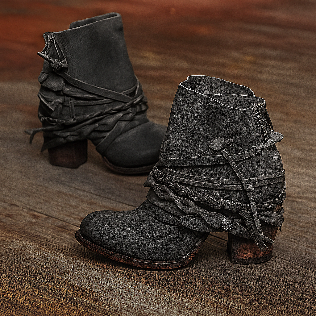 Harper | Women Winter Ankle Block Heel Boots