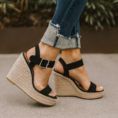 Women's Espadrille Wedge Sandals Open Toe