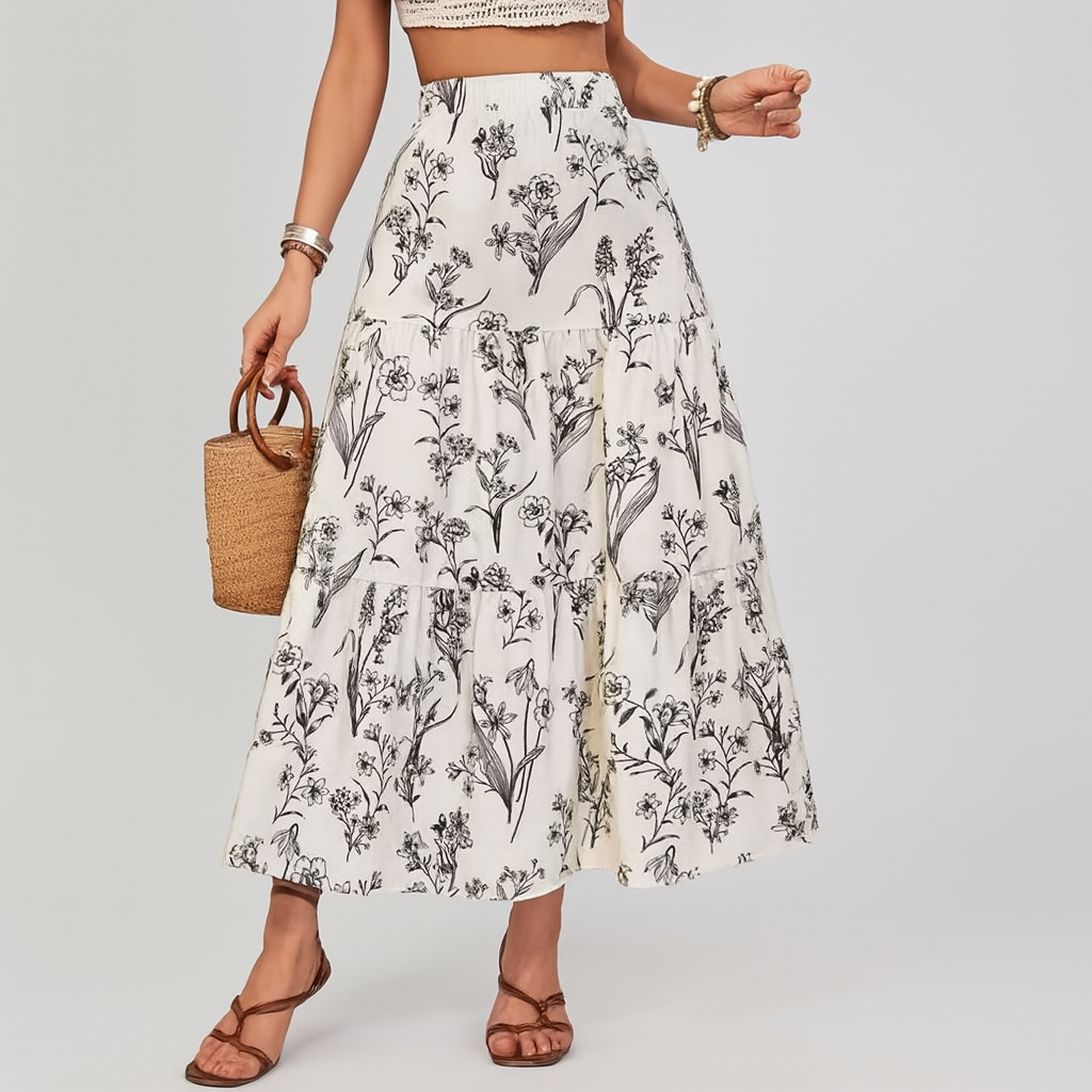 Women's Midi Skirt - Fashinoza