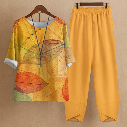 Women's 2 Piece Floral Set - Fashinoza