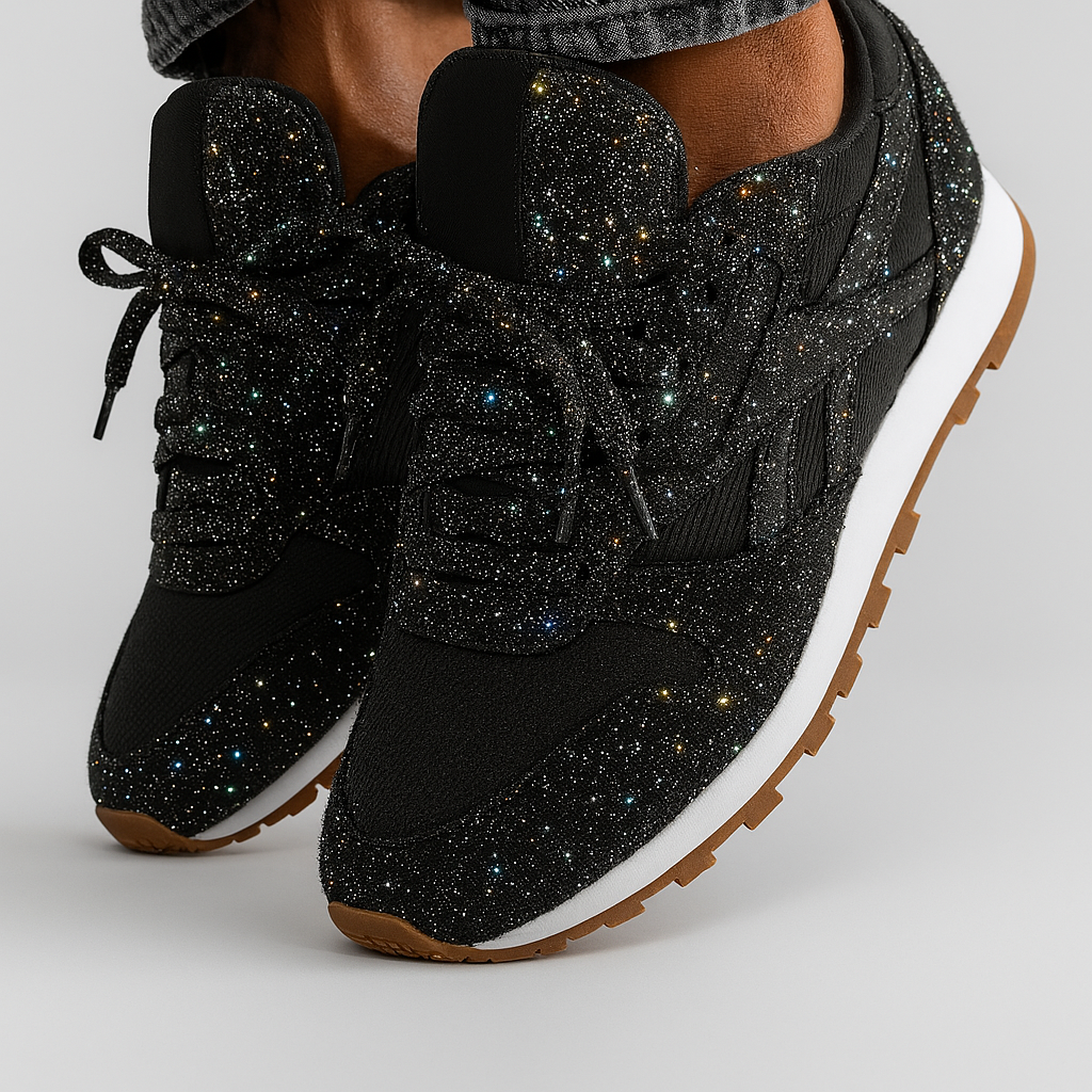 Women's Glitter Sneakers Chunky Style