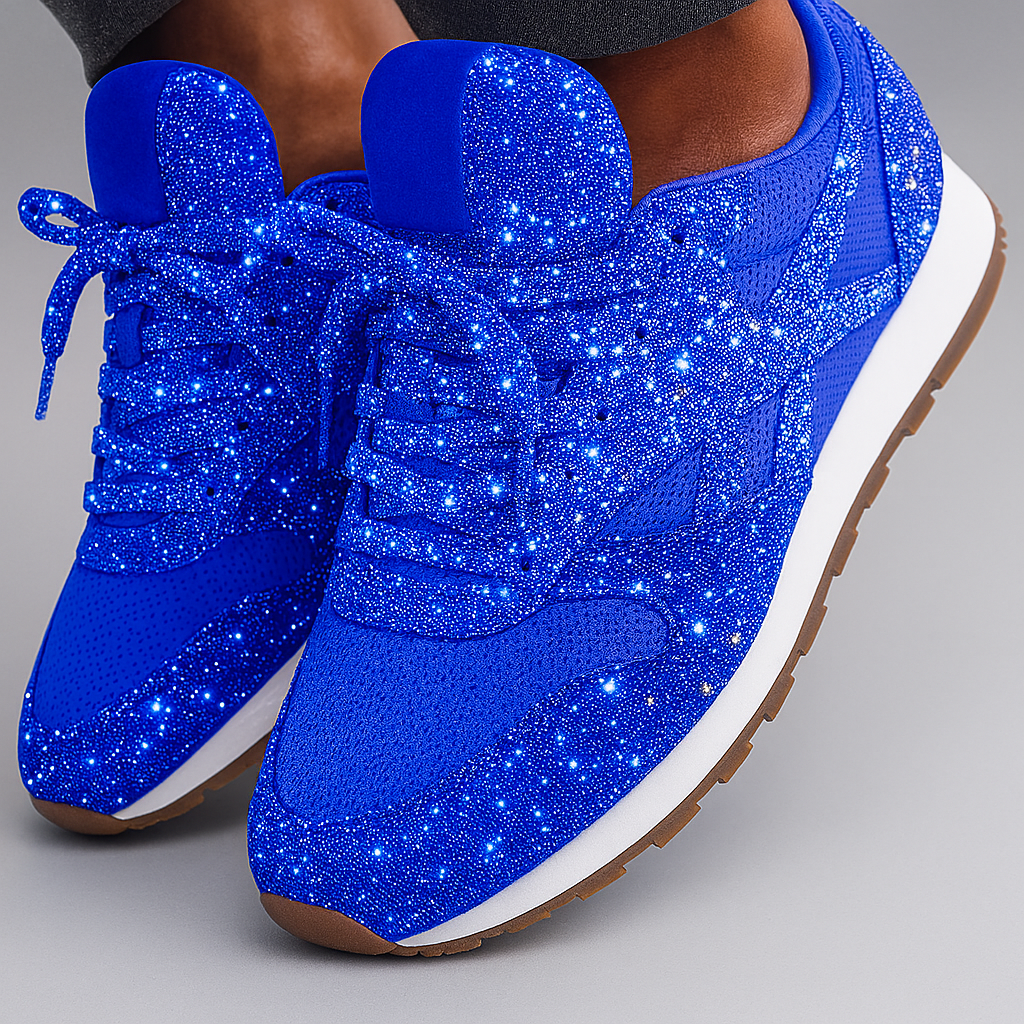 Women's Glitter Sneakers Chunky Style