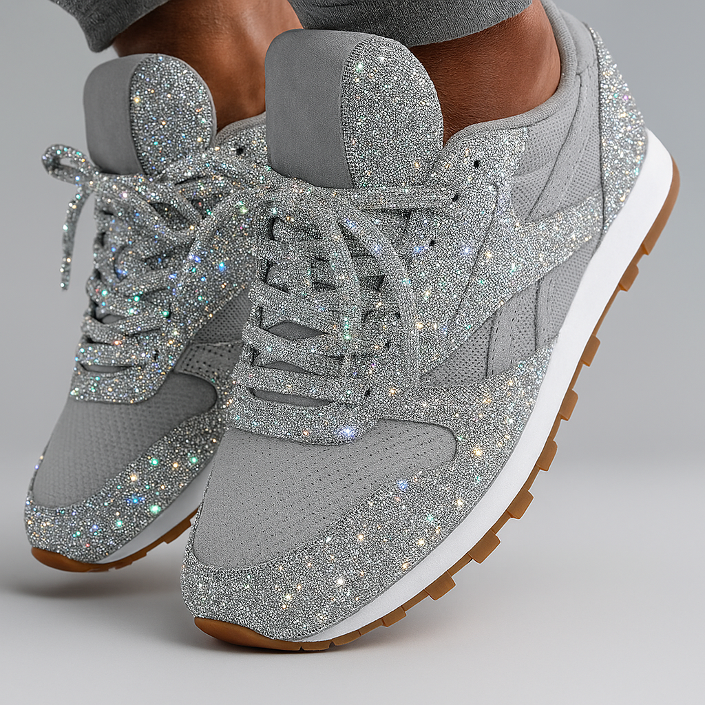 Women's Glitter Sneakers Chunky Style