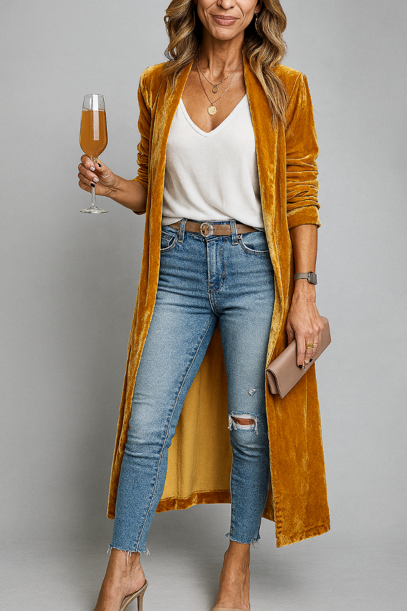 Women's Long Duster Cardigan - Fashinoza