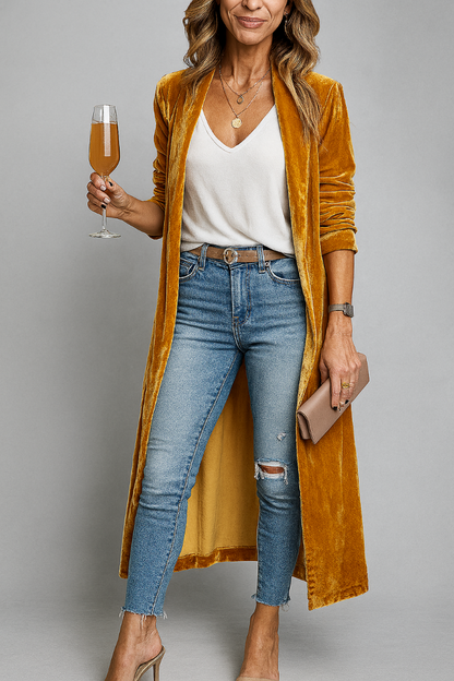 Women's Long Duster Cardigan - Fashinoza