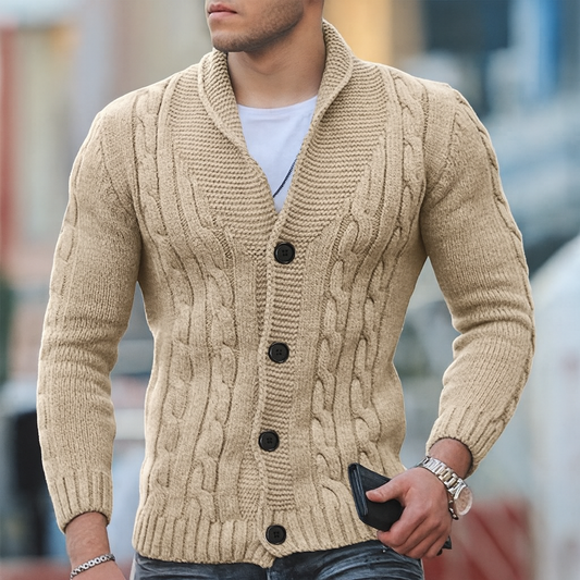 Men's Classic Knitted Cardigan - Fashinoza